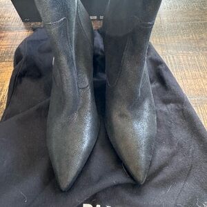 PAIGE Black Heeled Boots
